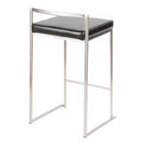 Fuji - Contemporary, Stackable Elegant Counter Stool (Set of 2) - Furniture Home Direct