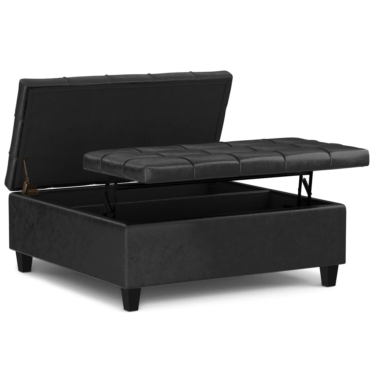 Harrison - Upholstered Coffee Table Storage Ottoman - Furniture Home Direct