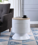 Otith - Accent Table With Display And Utility Function - White - Furniture Home Direct