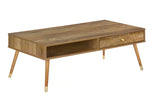 Mid Century Scandinavian Style Coffee Table - Walnut - Furniture Home Direct