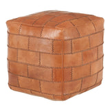 Cobbler - Industrial Pouf - Brown - Furniture Home Direct