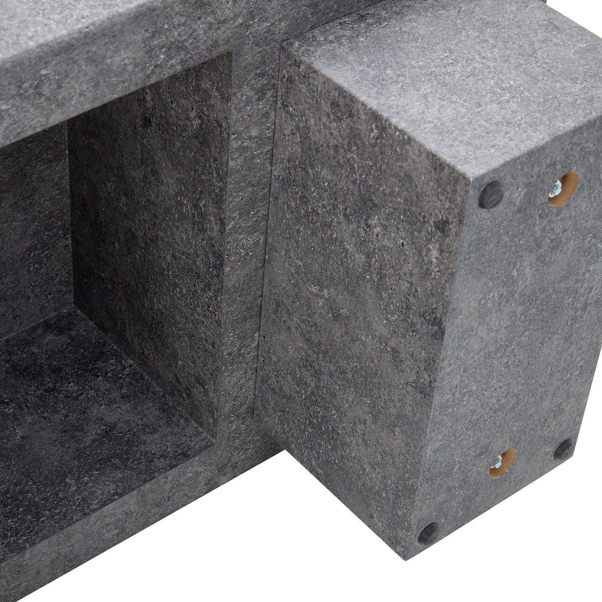 Coffee Table Modern Minimalist Stone Look MDF Textured Gray - Furniture Home Direct