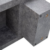 Coffee Table Modern Minimalist Stone Look MDF Textured Gray - Furniture Home Direct