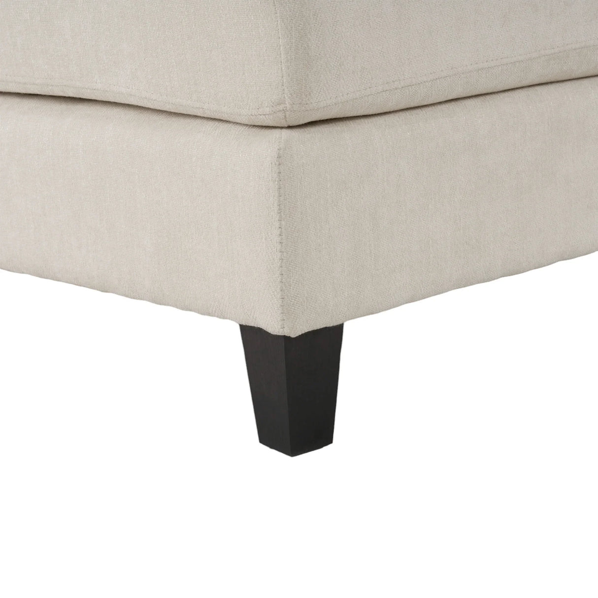 Sleeper Sectional Chenille L Shaped With Chaise Beige - Furniture Home Direct