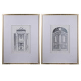 Fake Pencil Architectual Wall Art, Wall Decor Accent (Set of 2) - Silver - Furniture Home Direct