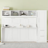 Space Saving Murphy Wall Bed With Closet And Drawers - Furniture Home Direct
