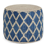 Edgeley - Handcrafted Round Pouf - Furniture Home Direct