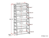 Acadian - Handcrafted Ladder Shelf Bookcase - Furniture Home Direct