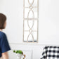 Rectangular Wooden Wall Mirror With Antique Frame, Vertical Or Horizontal Home Decor For Living Room (Set of 2) - Furniture Home Direct