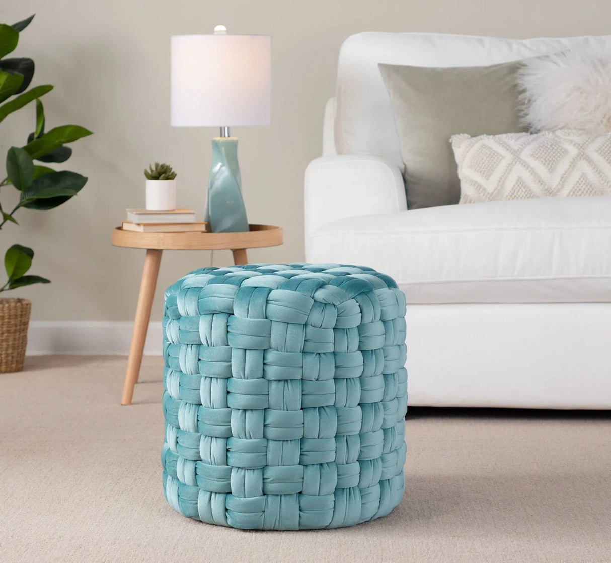 Braided - Versatile Round Ottoman - Furniture Home Direct