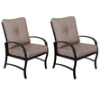 Modern Dining Chair With Back And Seat Cushion (Set of 2) - Antique Bronze - Furniture Home Direct