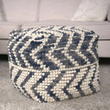 Alina - Wool And Cotton Pouf - Natural - Furniture Home Direct