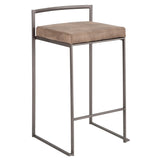 Fuji - Industrial Stackable Counter Stool Elegant Design - Furniture Home Direct