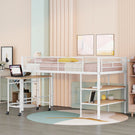 Loft Bed With Desk And Shelves - Furniture Home Direct