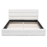 Upholstered Platform Bed With Headboard - Furniture Home Direct