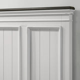 Bedroom Set Queen Bed Dresser Nightstand Antique White - Furniture Home Direct