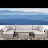 Outdoor Wicker Seating Group With Cushions - Furniture Home Direct