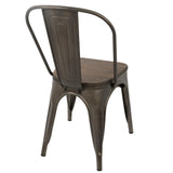 Oregon - IndustrialFarmhouse Stackable Dining Chair (Set of 2) - Furniture Home Direct