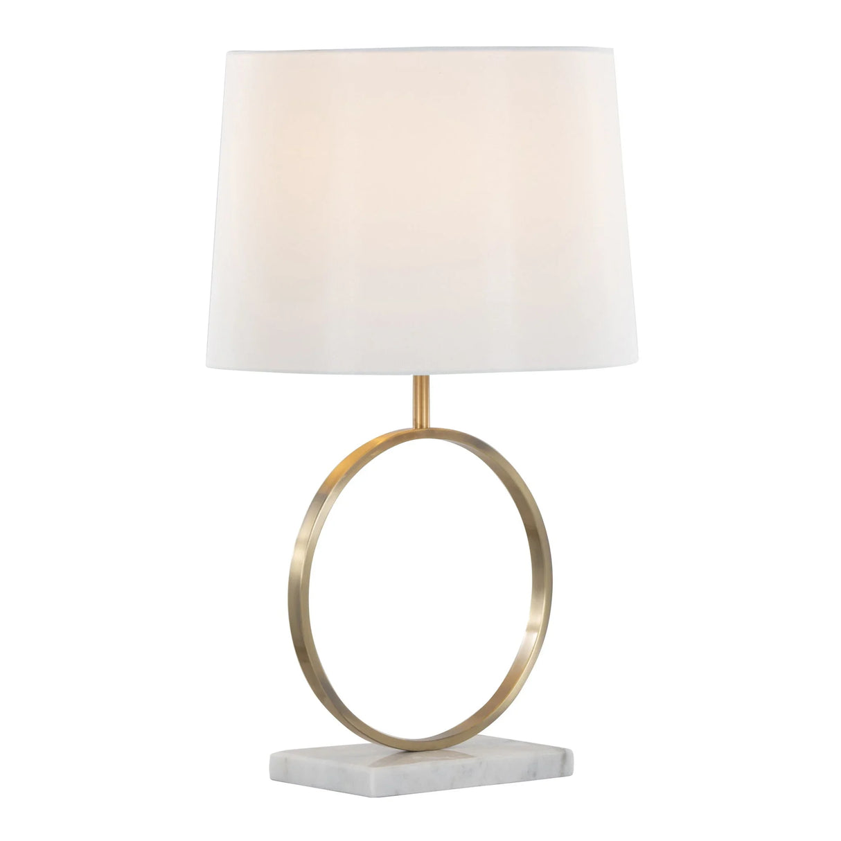 Moon - Contemporary Table Lamp - White / Gold - Furniture Home Direct