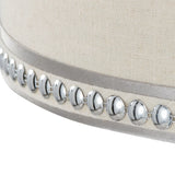 Ashland - Contemporary Table Lamp With Trim (Set of 2) - Polished Chrome / Cream - Furniture Home Direct