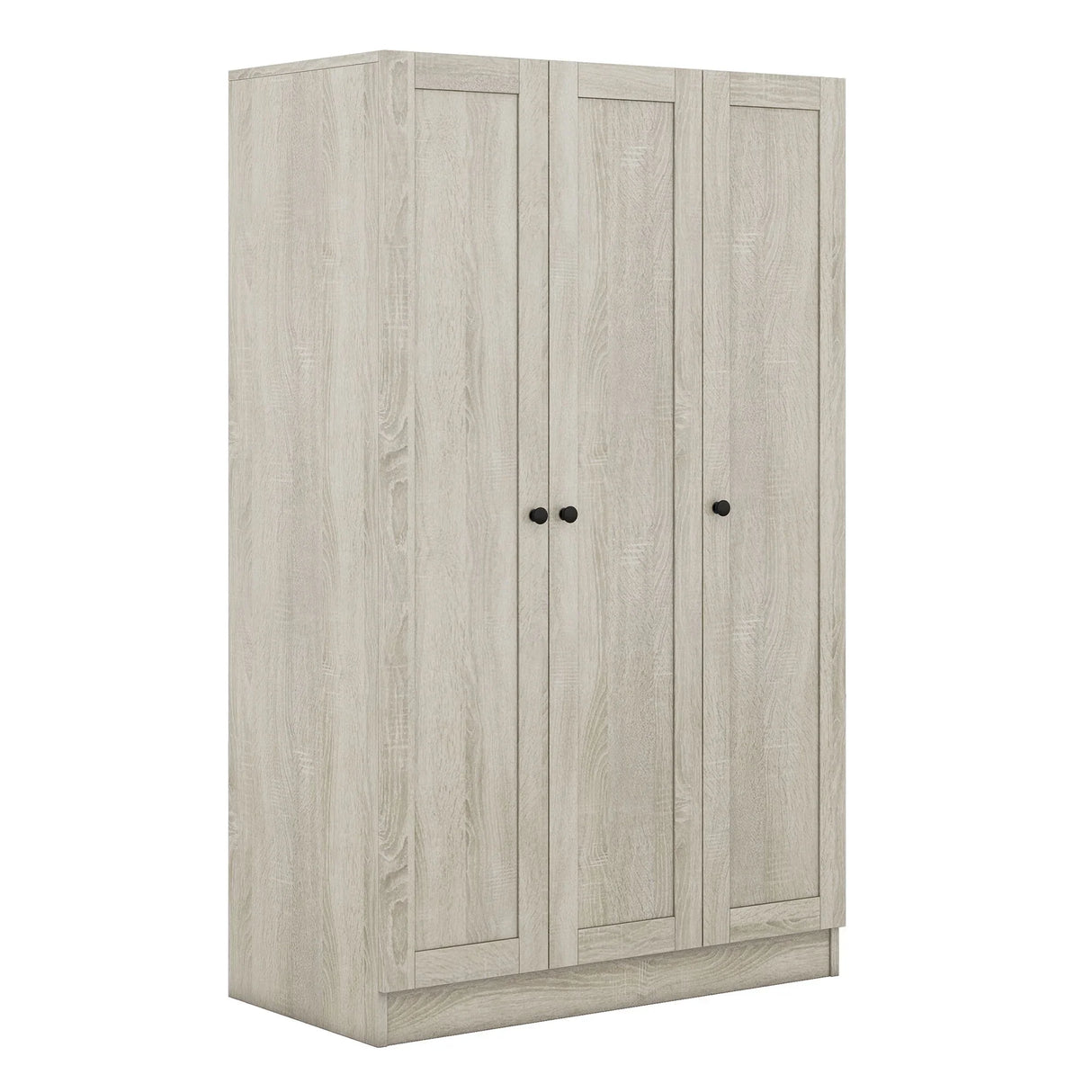 3 Door Shutter Wardrobe With Shelves - Furniture Home Direct