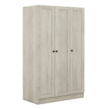 3 Door Shutter Wardrobe With Shelves - Furniture Home Direct