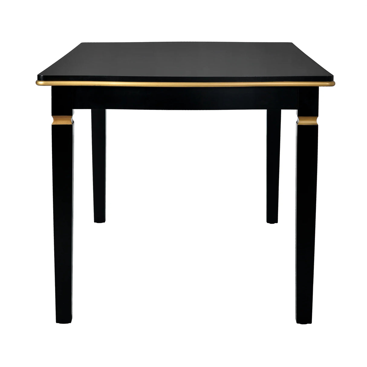 Dining Set With Tufted High Back Chairs And Bench Black - Furniture Home Direct