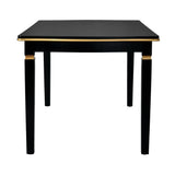 Dining Set With Tufted High Back Chairs And Bench Black - Furniture Home Direct