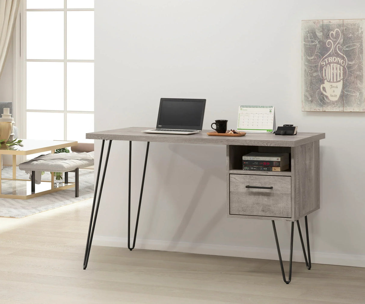 Desk - Gray Wash - Furniture Home Direct