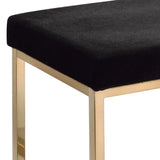 Boice Bench - Black / Champagne - Furniture Home Direct
