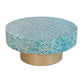 Unique Capiz Coffee Table & Pedestal Base - Furniture Home Direct