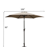 9' Pole Umbrella With Carry Bag - Furniture Home Direct