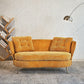 Loveseat Sofa, Upholstered Couch With Metal Legs - Furniture Home Direct