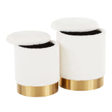 Marla - Contemporary Nesting Ottoman Set - Furniture Home Direct