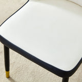 Dining Chairs Modern Two Tone Set of 4 White and Black - Furniture Home Direct