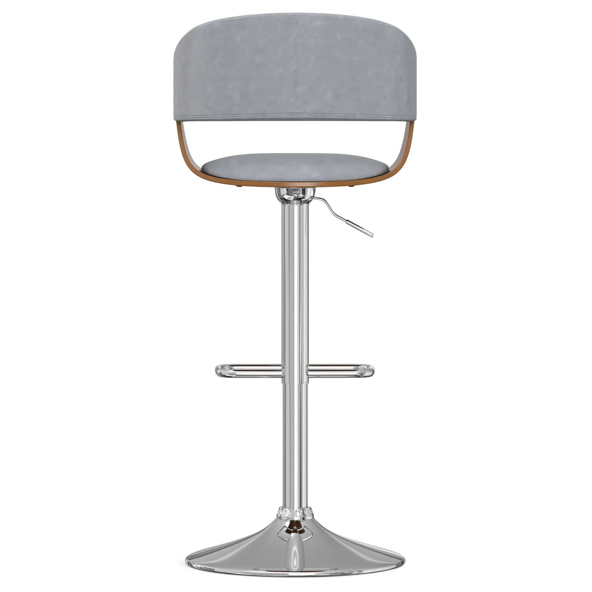 Lowell - Adjustable Swivel Bar Stool - Stone Gray - Furniture Home Direct