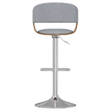 Lowell - Adjustable Swivel Bar Stool - Stone Gray - Furniture Home Direct
