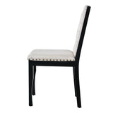 Dining Set With Tufted High Back Chairs And Bench Black - Furniture Home Direct