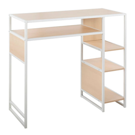 Display - Farmhouse Bar Height Table With Storage Space - Furniture Home Direct