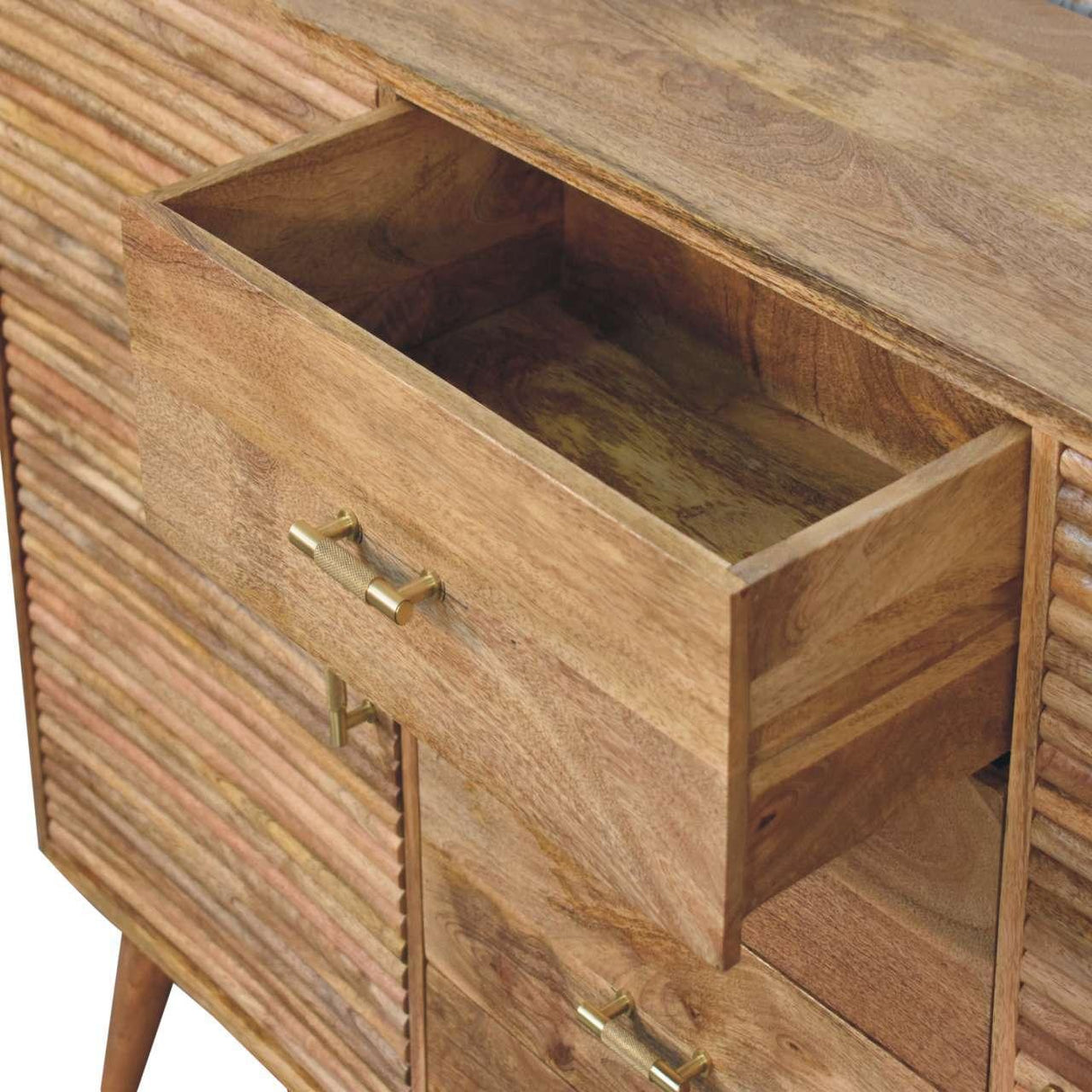 Soba - T Bar Large Nordic Chest - Oak - Furniture Home Direct