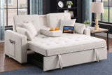 Cody II - 69.5"W Woven Fabric Convertible Sleeper Loveseat with Cup Holder - Furniture Home Direct