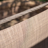 Outdoor All-Weather Sling Dining Chairs (Set of 2) - Gray - Furniture Home Direct