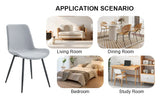 Dining Chair Set Modern Light Upholstered Fabric Chairs Gray - Furniture Home Direct