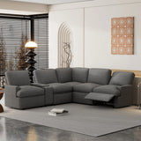 Power Recliner Corner Sofa Home Theater Reclining Sofa Sectional Couches With Storage Box, Cup Holders, USB Ports And Power Socket For Living Room - Furniture Home Direct