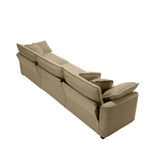 Modern Corduroy Sofa and Loveseat - Tan - Furniture Home Direct