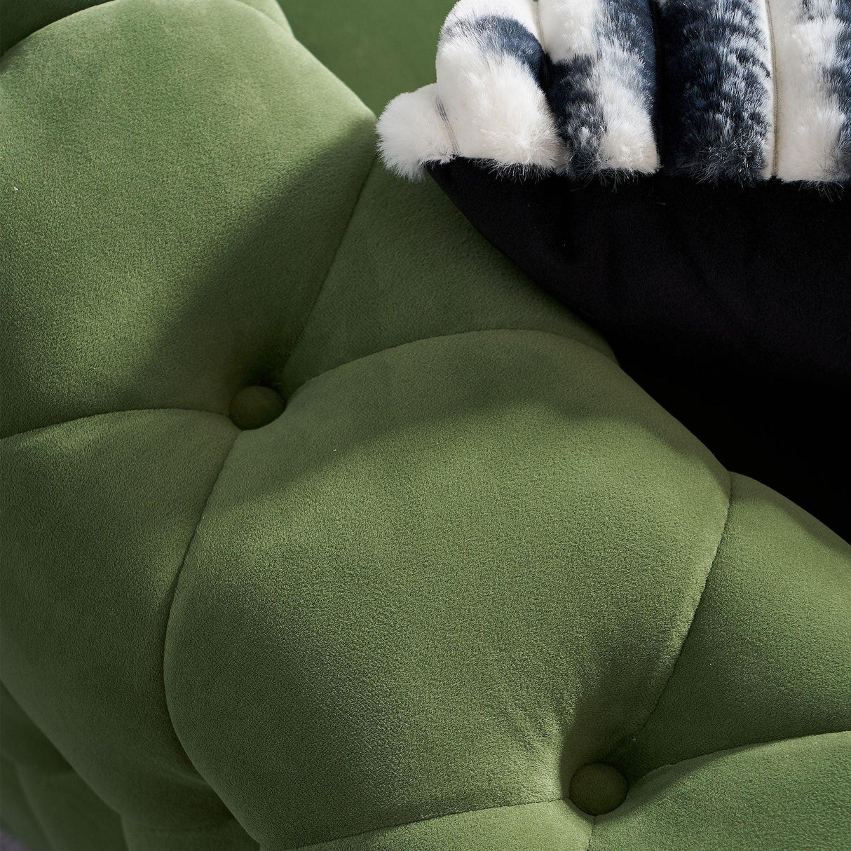 Chesterfield Modern Tufted Velvet Sofa - Mint Green - Furniture Home Direct