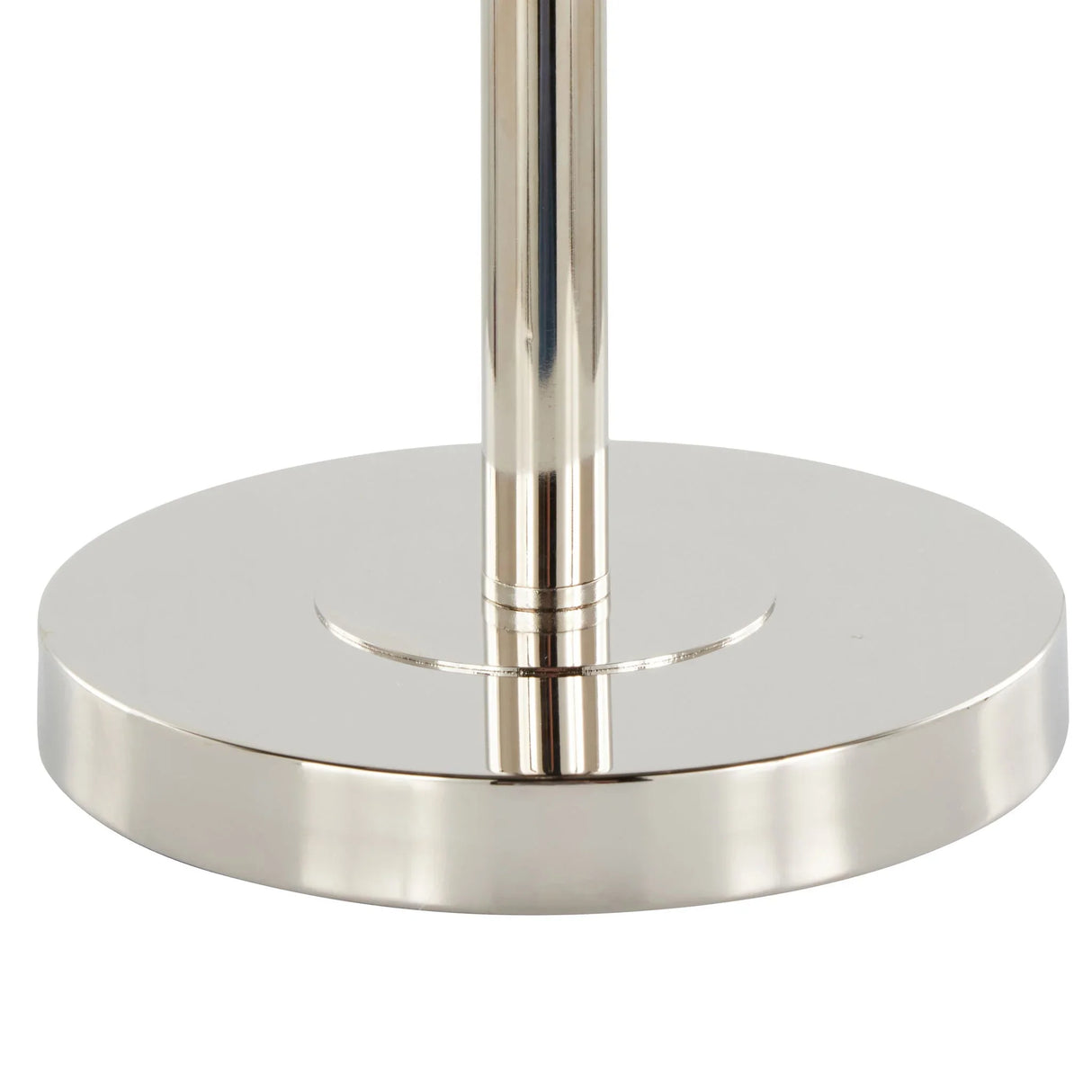 Lily - Contemporary Table Lamp - Polished Nickel / Gray - Furniture Home Direct