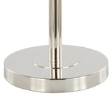 Lily - Contemporary Table Lamp - Polished Nickel / Gray - Furniture Home Direct