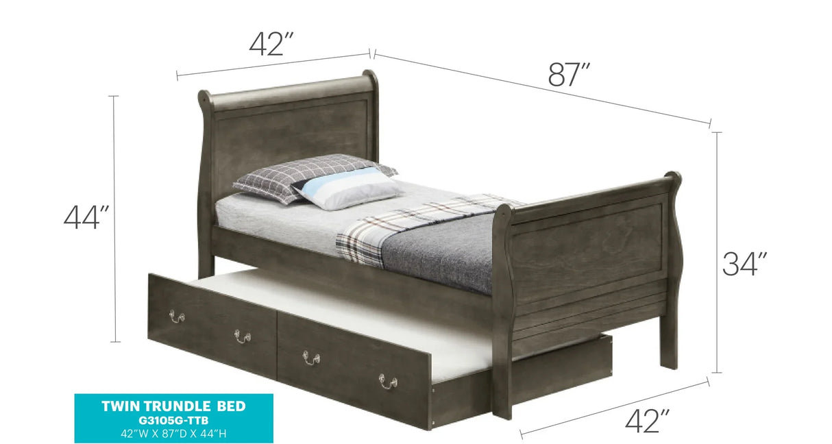 Elegant Trundle Bed With Timeless Charm - Furniture Home Direct