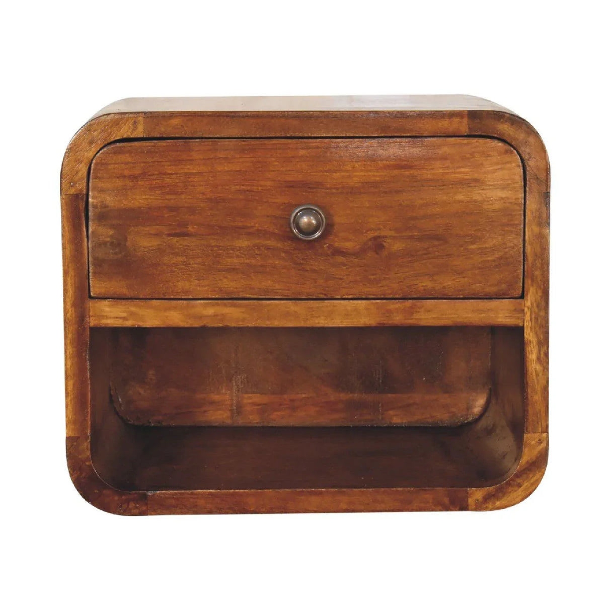 Curve Upper Slot Floating Nightstand - Furniture Home Direct